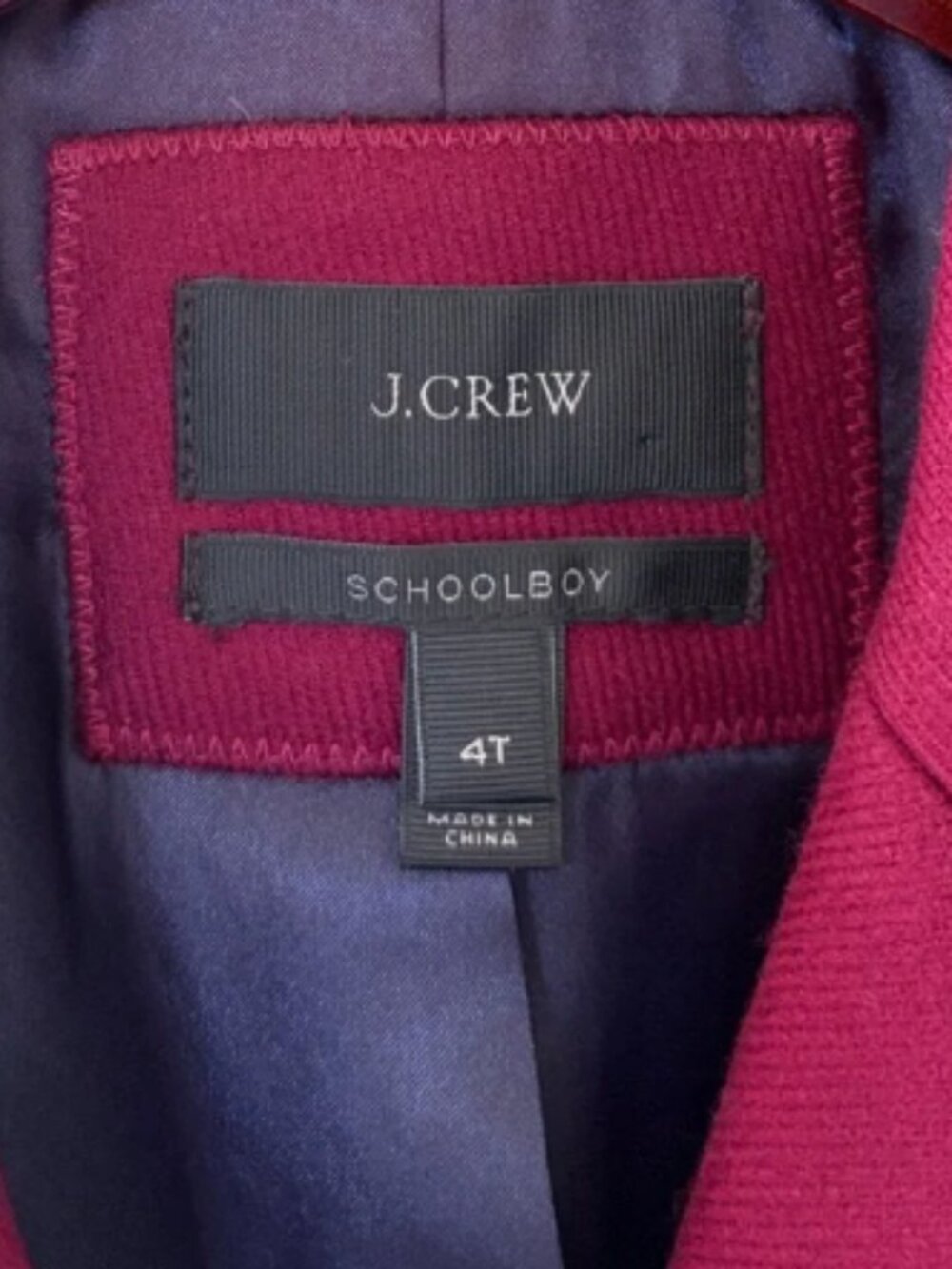J.Crew Collection schoolboy wool tipped blazer jacket size 4 Tall - Picture 5 of 11